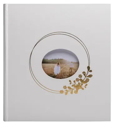 Produktbild von Exacompta Fotoalbum, 60 weiße Seiten, Ringflower - Weiß - 16732E