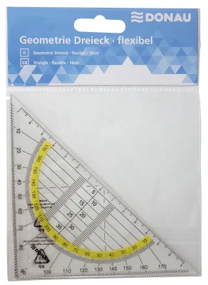 Produktbild von Geometriedreieck Flexi 16cm DONAU 4210003-00 o.Griff