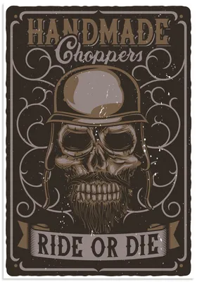 Produktbild von ARTland Wandbild Alu für Innen & Outdoor Totenkopf Größe: 70x100 cm