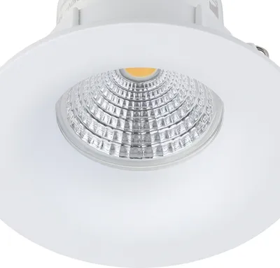 Image de Luminaire LED encastré haute tension SALICETO blanc rond Ø8,8cm H:4,2cm 2700K dimmable