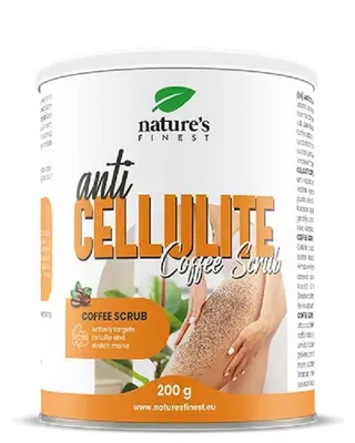 Produktbild von Anti Cellulite Coffee Scrub - Öl mit Rosa Salz, Kaffee-Arabica-Samenpulver, Cocos-nucifera-Öl - 200 g