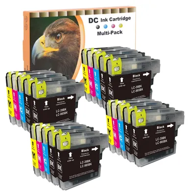 Produktbild von D&C LC985 Kompatible Tintenpatronen für Brother LC-985 für Brother DCP-J125 DCP-J140W DCP-J315W DCP-J515W MFC-J220 MFC-J265W MFC-J410 MFC-J415W (8 Schwarz, 4Cyan, 4Magenta, 4Gelb, 20er-Pack)