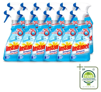 Produktbild von 12 x Instanet 3-in-1 Reinigungsspray – Anti-Beschlag & Streifenfrei – 500 ml - Großpackung - 12 Stücke