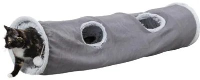 Produktbild von TRIXIE Spieltunnel Harvey - grau - ø 27 × 116 cm