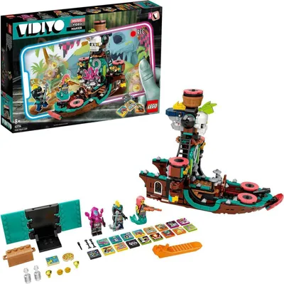 Produktbild von LEGO 43114 VIDIYO Punk Pirate Ship BeatBox Music Video Maker, Musik Spielzeug Set für Kinder mit AR App