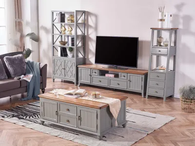 Produktbild von Couchtisch Beistelltisch Wohnzimmertisch Sofatisch Tischplatte Holztisch Tisch