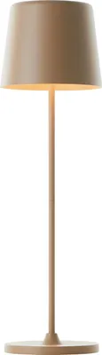 Produktbild von Brilliant Lampe Kaami LED Außentischleuchte 37cm cappuccino matt Metall/Bambus gold 2 W LED integriert