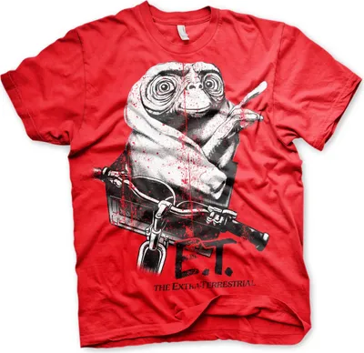 Produktbild von E.T. Biking Distressed T-Shirt - Large - Red