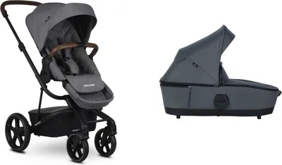Produktbild von Easywalker Premium sada kočárků Harvey3 Diamond Grey s korbičkou Harvey5 Mineral Grey