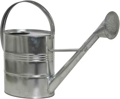 Produktbild von Gießkanne >ZINK / METALL< in silber, Stahlblech verzinkt - 56x40x19cm (BxHxT)
