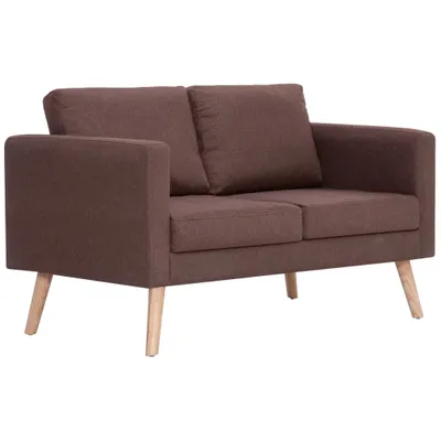 Produktbild von dkd-home-decor 2-Sitzer-Sofa Stoff Braun 116 x 70 x 73 cm