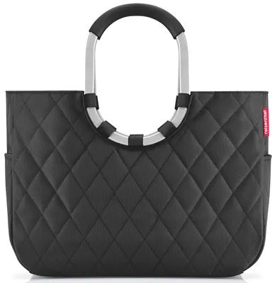 Produktbild von reisenthel loopshopper L, Einkaufstasche, Shopper, Tragetasche, Tasche, Rhombus Black, 25 L, OR7059