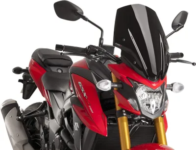 Zdjęcie produktu dla PUIG Naked touring screen black ABE approved for Suzuki gsx-s