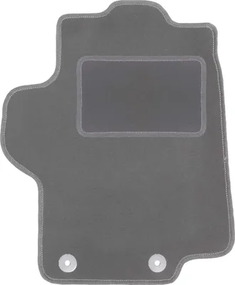 Image de Tapis de sol conducteur en velours graphite adapté à la Peugeot 1007 (2004-2009, monospace) – avec fixations – ajustement parfait