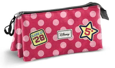 Imagen del producto de Estuche triple para lápices, diseño Minnie Mouse de Disney