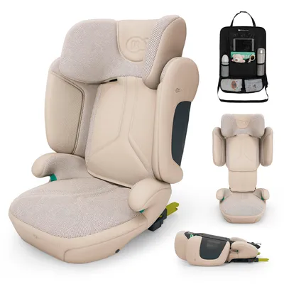 Produktbild von Kinderkraft XPAND 2 PRO i-Size Kindersitz, 100-150 cm, ISOFIX, Gurt, DUO EXPAND, Seitenaufprallschutz, klappbar, Beige, mit Auto-Organizer