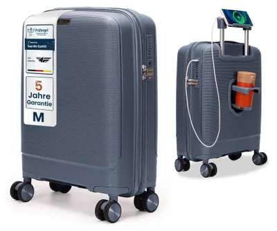 Immagine prodotto di 4FLY CoreMatte PP Valigia rigida 20 pollici Bagaglio a mano – Taglia M – Blu