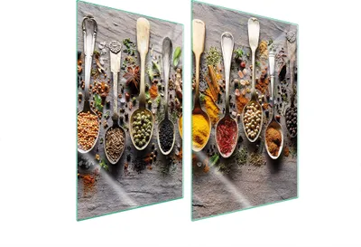 Produktbild von Glasschutzplatte Für Küche 2X35X52 Gewürze