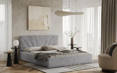 Obrázek produktu pro Postel LATINA 120x200 světlešedá s úložným prostorem