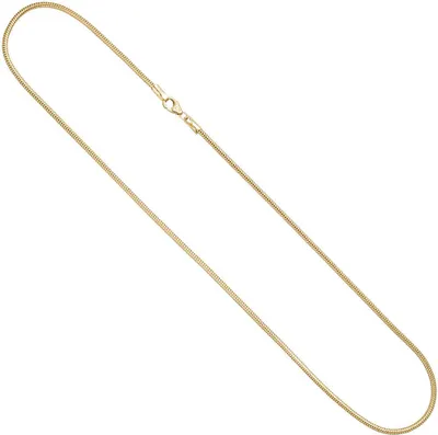 Produktbild von 1,9mm Schlangenkette Kette rund 585 Gold Gelbgold 45cm Halskette Halsschmuck