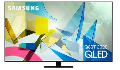 Produktbild von Samsung Series 8 QE55Q80TAT, 139,7 cm (55"), 3840 x 2160 Pixel, QLED, Smart-TV, WLAN, Schwarz, Silber