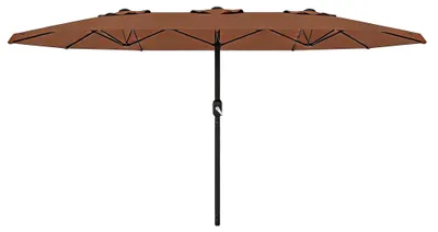 Produktbild von Terrassenumbrella, Kurbelhubmechanismus, UV-Schutz, Braun