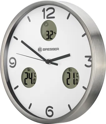 Image de BRESSER MyTime Io NX Horloge murale radio pilotée - blanc 8020211GYE000