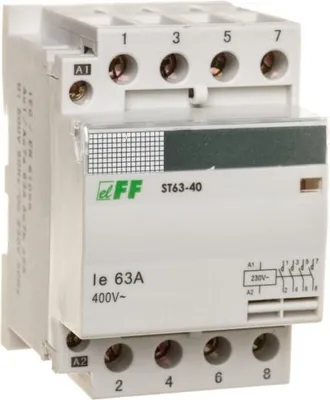 Image de Contacteur modulaire 63A 4×NO 230V AC ST63-40 F&F