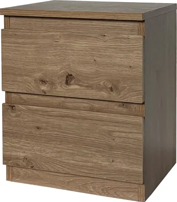 Produktbild von Nachtkommode 2 grifflose Schubladen Thekla Artisaneiche