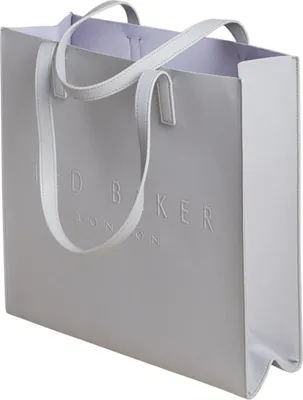 Image de Ted Baker sac à épaule Soocon Crosshatch Icon Bag Lt - Grey gris clair