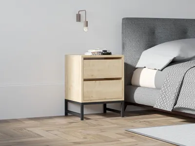 Produktbild von Skye Decor, Nehir, Nachttisch, Saphir, 100 % MELAMINBESCHICHTETE SPANPLATTEN, 40 x 40 x 55 cm