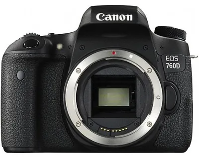 Produktbild von Canon EOS 760D, 24,2 MP, 6000 x 4000 Pixel, CMOS, Full HD, Touchscreen, Schwarz