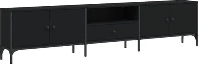 Obrázok produktu pre VidaXL 838988, Čierna, Kov, Drevo, 20 kg, 2000 mm, 250 mm, 440 mm