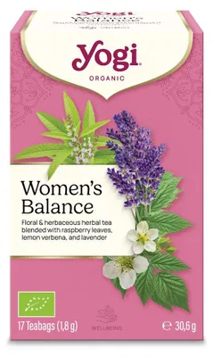 HERBATKA DLA KOBIET - RÓWNOWAGA (WOMEN'S BALANCE) BIO (17 x 1,8 g) 30,6 g - YOGI