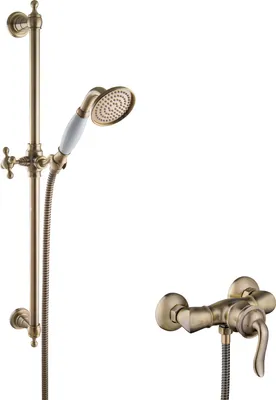 Produktbild von PaulGurkes Bronze Retro Duschset Aufputz Duscharmatur Antik