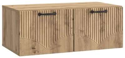 Image de Meuble TV mural vidaXL en chêne Artisan, 78,5 x 41 x 30 cm