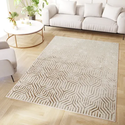 Obrázek produktu pro Tapiso Koberec Crystal Modern Brown Beige Cream Obývací pokoj 300 x 400 cm