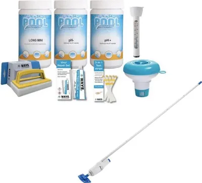 Obrázok produktu pre WAYS - Poolpflege - Paket stredný a dobíjací bazénový vysávač