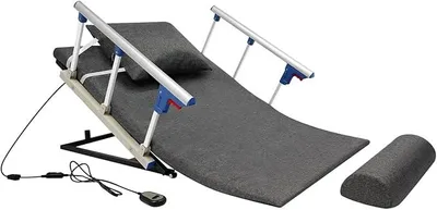 Image de Dossier relevable électrique pour lit, dimensions 120x73 cm. Dossier électrique supplémentaire pour personnes âgées ou patients, compatible avec les lits simples standard, les lits doubles et les canapés-lits