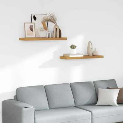 Produktbild von Maison Exclusive - Wandregal 2 stk. Beige 90 x 23,5 x 3,8 cm Holzwerkstoff