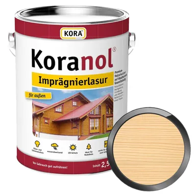 Produktbild von KORA Koranol Imprägnierlasur 2.5 Liter Farblos