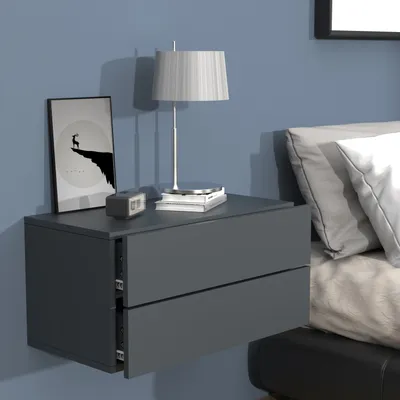 Produktbild von VCM Nachtschrank | Wandschublade | Wandboard | Nachttisch | Maße ca H. 30 x B. 60 x T. 32 cm - Usal L 60 cm