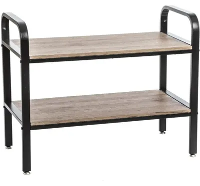 Obrázek produktu pro Stojan na boty, dvouúrovňový stojan pro 7 párů, dřevěný