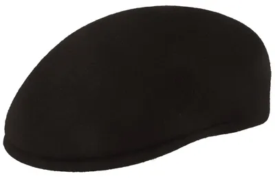 Filz-Duck Cap aus reiner Wolle von Hut-Breiter in schwarz