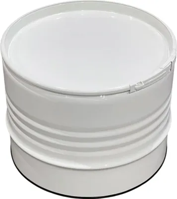 Produktbild von Fassmöbel Beistelltisch Tisch Design Möbel Couchtisch + Spannring Weiß Ø 57cm