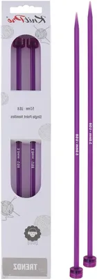 Productafbeelding van Lange Breinaalden - Rechte naalden - Platte Patronen Breien - Lichtgewicht Acryl - 35 cm - Kleurrijk