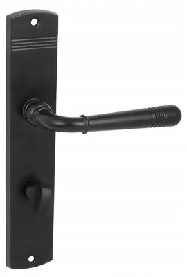 Produktbild von Domino LOFT Türgriff-Set WC Schwarz Achsabstand 72mm