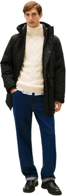 Produktbild von Tommy Hilfiger Herren Parka Rockie Down mit Kapuze, Schwarz (Black), XXL