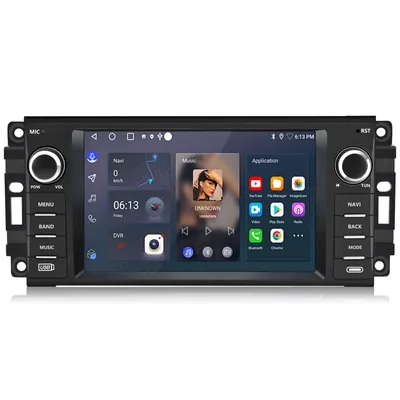 Produktbild von 7" Android 14 2+64G Radio Samochodowe Carplay Dla Jeep DODGE Chrysler CHEVROLET GPS Navi BT WIFI DAB+ SWC USB RDS DSP