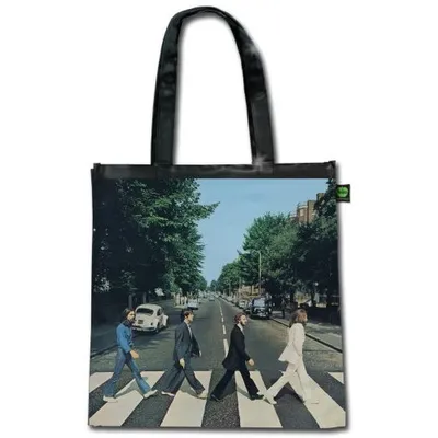 Produktbild von The Beatles Abbey Road Shiny Version Schultertasche Black